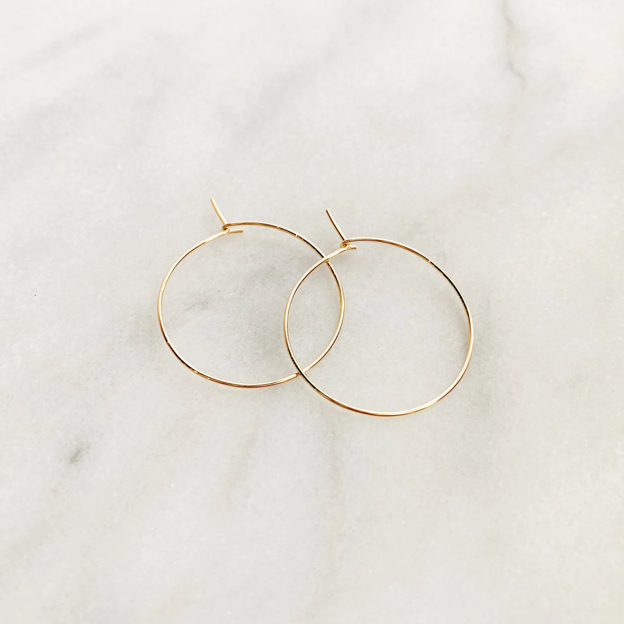 Weightless Small Hoops Sterling Silver