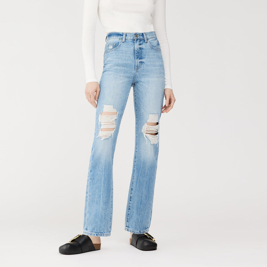 Emilie Straight Distressed Jeans