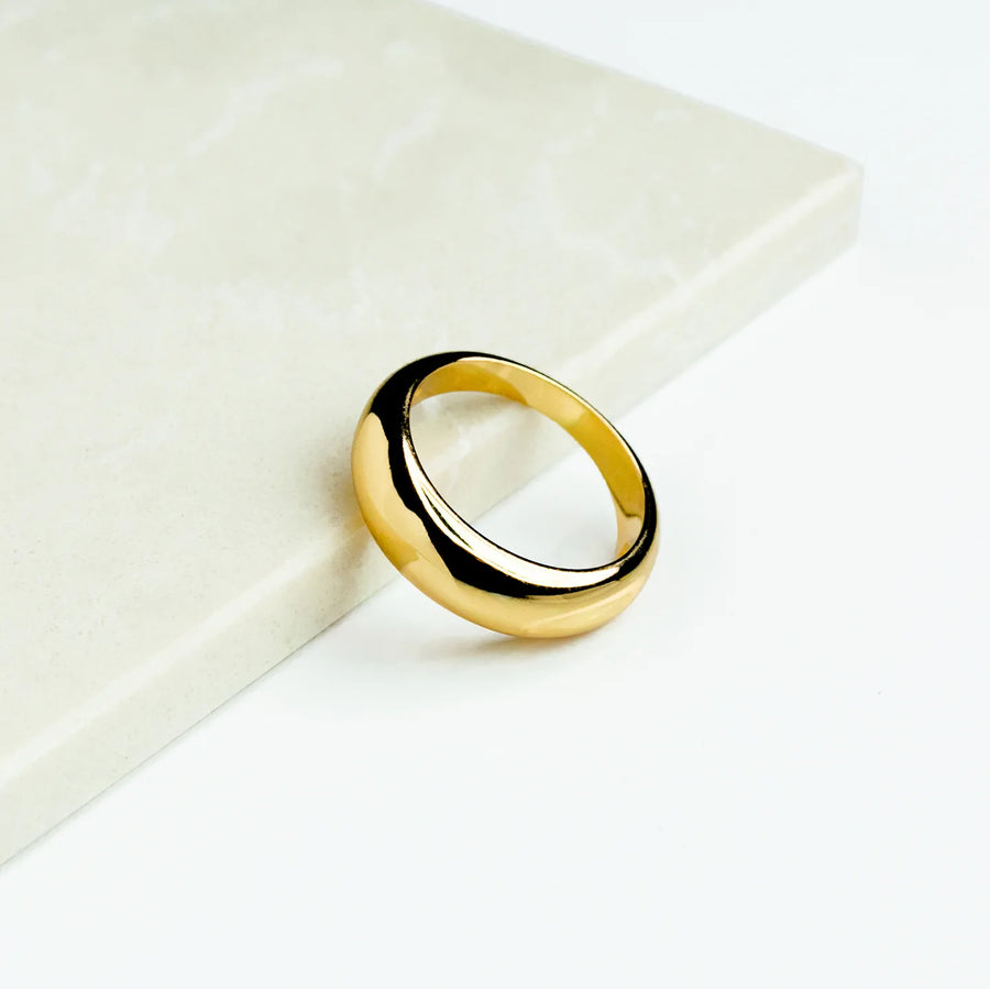 14k Smooth Dome Ring